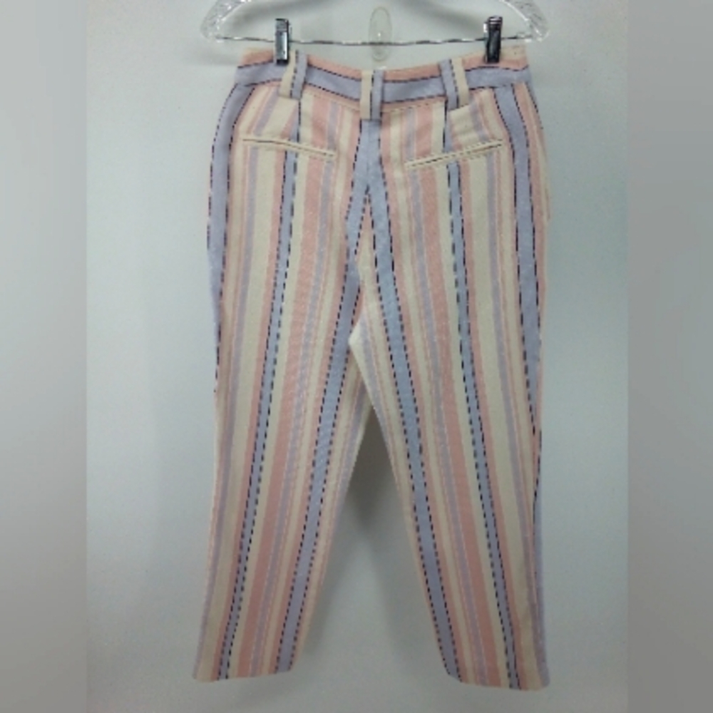 NWT $376 Rebecca Minkoff Grace Striped Double Breasted Jacket Capri Pants Suit 2 - Picture 13 of 16